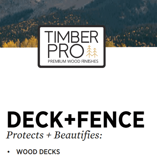 timber pro stain deck and fence
