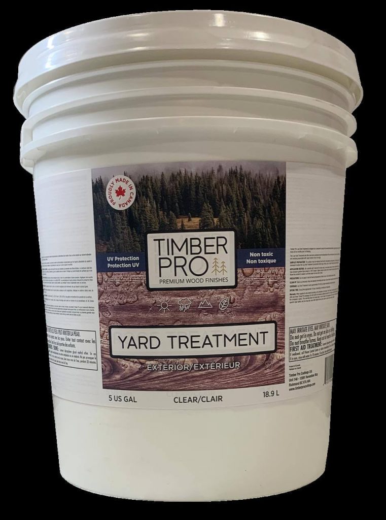 pail of Timber pro's yard treatment