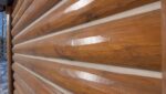 Half Round log siding Sashco Chestnut