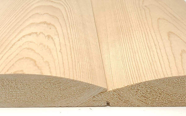Pine Log Siding Joint