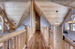 Log Newel Post Interior
