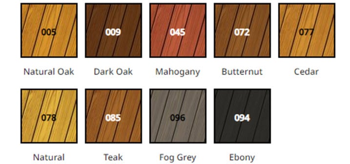 SRD Color Chart